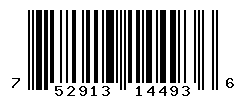 UPC barcode number 752913144936