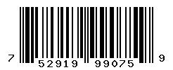 UPC 752919990759 barcode image