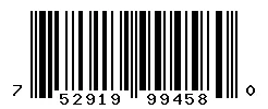UPC barcode 752919994580