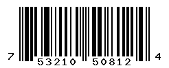 UPC barcode number 753210508124