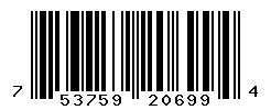 UPC barcode number 753759206994