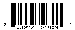 UPC barcode number 753927516092