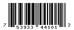 UPC barcode number 753933441012