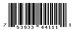 UPC barcode number 753933441111