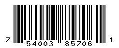 UPC barcode number 754003857061