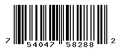 UPC barcode number 754047582882