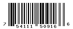 UPC barcode number 754111509166