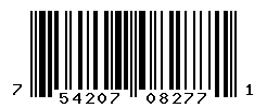 UPC barcode number 754207082771