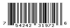 UPC barcode number 754242319726