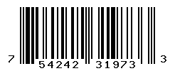 UPC barcode number 754242319733