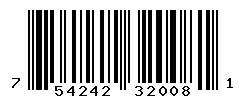 UPC barcode number 754242320081