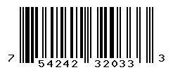 UPC barcode number 754242320333