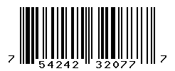 UPC barcode number 754242320777