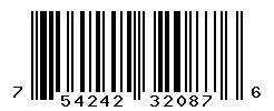 UPC barcode number 754242320876