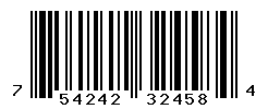 UPC barcode number 754242324584