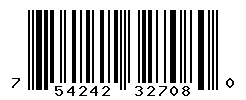 UPC barcode number 754242327080