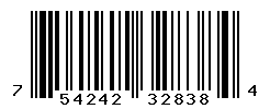 UPC barcode number 754242328384