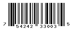 UPC barcode number 754242330035