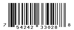 UPC barcode number 754242330288