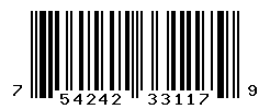 UPC barcode number 754242331179