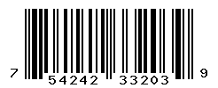 UPC barcode number 754242332039