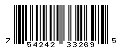 UPC barcode number 754242332695