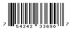 UPC barcode number 754242336907