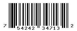 UPC barcode number 754242347132