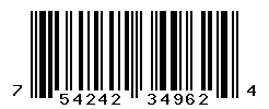 UPC barcode number 754242349624