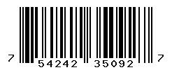 754242350927 barcode