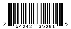 UPC barcode number 754242352815
