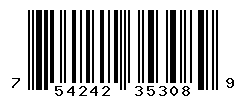 UPC barcode number 754242353089