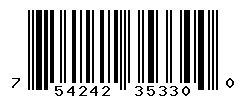 UPC barcode number 754242353300