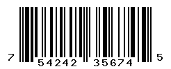 UPC barcode number 754242356745