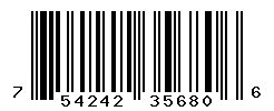 UPC barcode number 754242356806