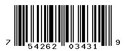 UPC barcode 754262034319