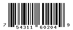 UPC barcode number 754311602049