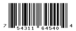 UPC barcode number 754311645404