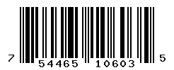 UPC barcode number 754465106035