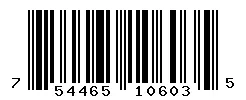 UPC 754465106035 barcode image