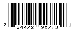UPC barcode number 754472907731