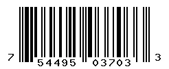 UPC barcode 754495037033