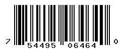 UPC barcode number 754495064640