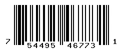 UPC barcode 754495467731