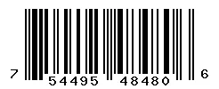 UPC barcode 754495484806