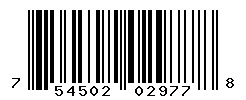 UPC barcode number 754502029778