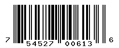 UPC barcode number 754527006136