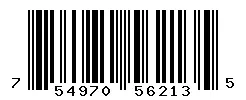 UPC barcode 754970562135