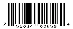 UPC barcode 755034026594