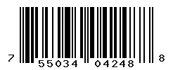 UPC barcode 755034042488